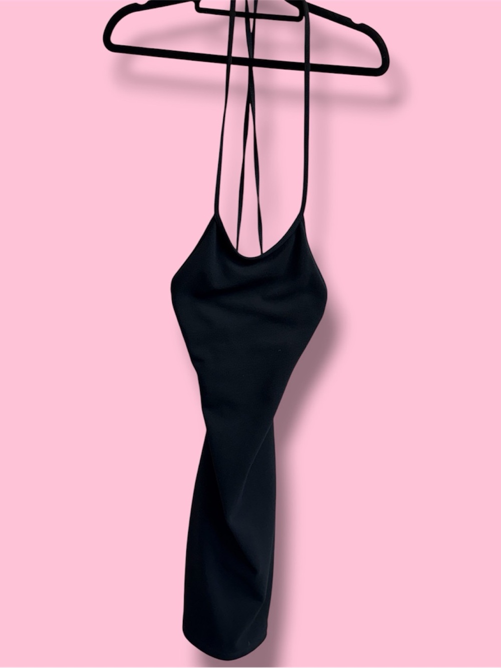 Women’s Black Backless Slip Dress - Carabella 90’s Vintage #2